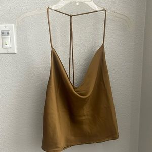 Women’s gold Cami top medium